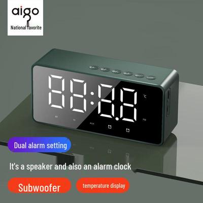 Aigo T28 Portable Bluetooth Speaker with Smart Clock CN Plug (adapter Included)