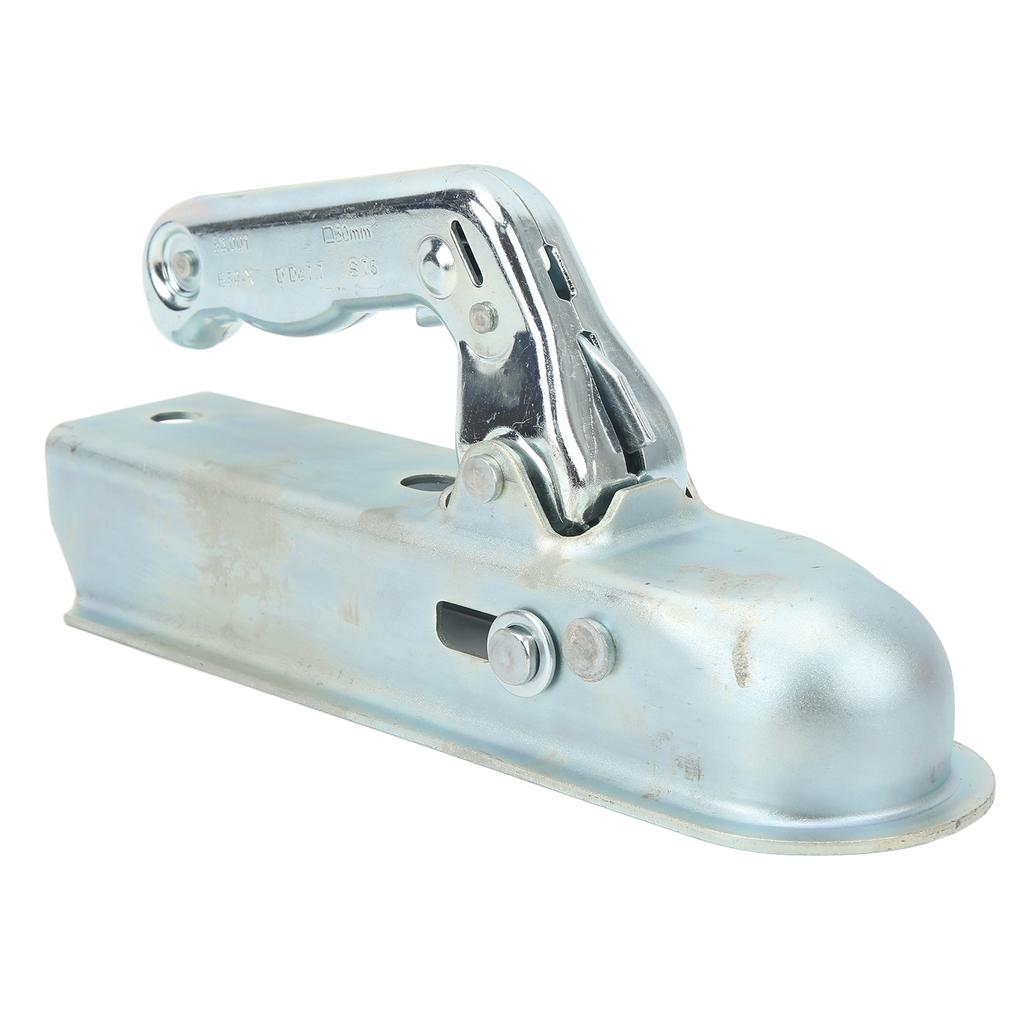 2in Straight Tongue Trailer Coupler 800KG Capacity Steel Construction for RV Boat Camper