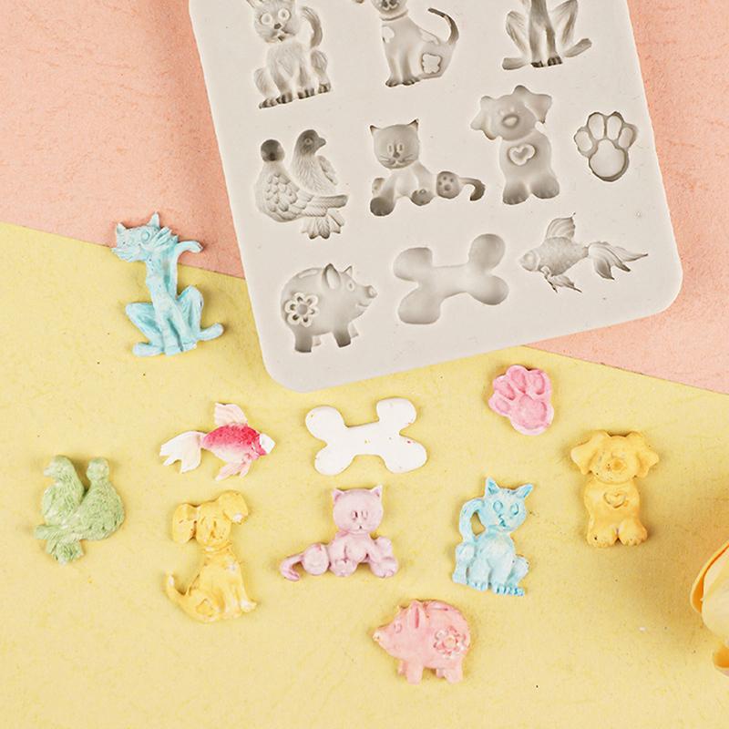 Dschungel Wildtier Silikonform DIY Dschungel Wildtier Cupcake Dekoration Ausstechformen für Geburtstagsparty Babyparty