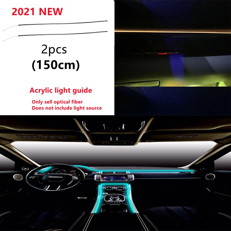 Acrylic Optic Fiber Lights RGB Ambient Light Sound Control With 12V Cigarette Lighter Auto Interior Decorative Atmosphere