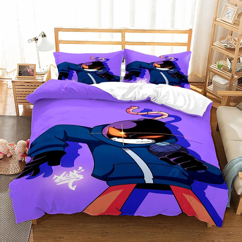 Cartoon Friday Night Funkin Duvet Cover Pillowcase Bedding Set Kids Adults 2/3 Pieces 3D Printed Twin Full Queen/King Size gift