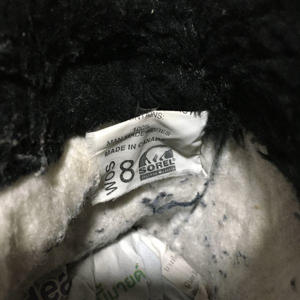 Vintage SOREL Made in Canada Snow Boots with Liner Size 24.525.0 Black(USED)