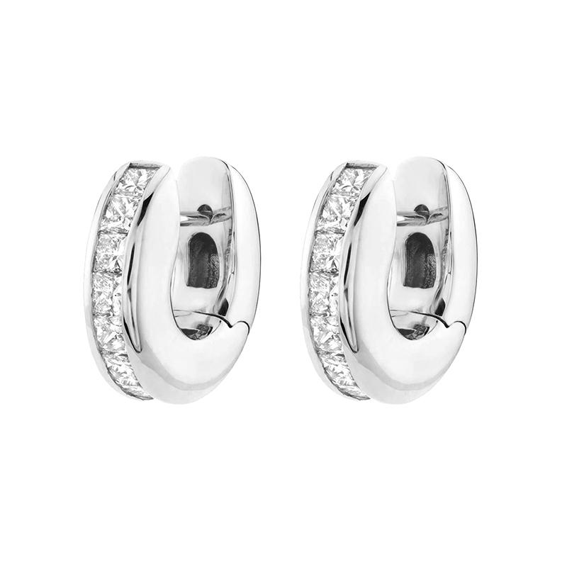 Gold Filled Silver Color Hoop Earrings For Women Stud Earring Zircon Piercing Drop Earings Personalized Jewelry Wholesale