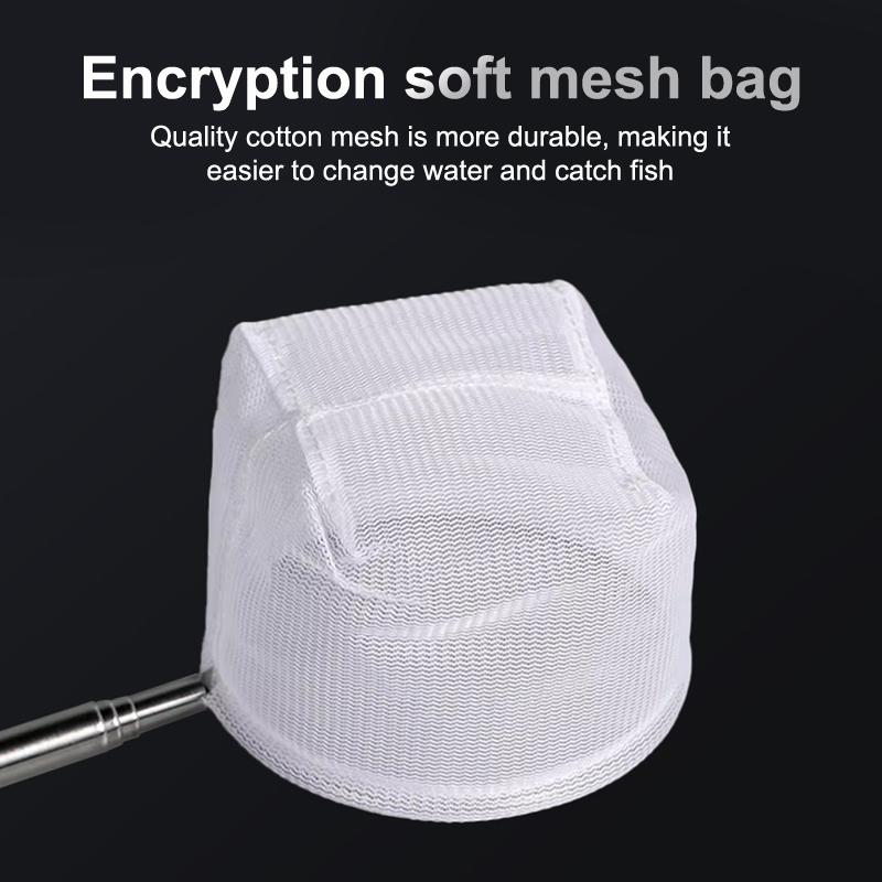 Fishing Landing Net Rustproof Corrosion Resistant Stainless Steel Fishing Net For Catchin Fish Shrimp Tank Aquarium Accessories