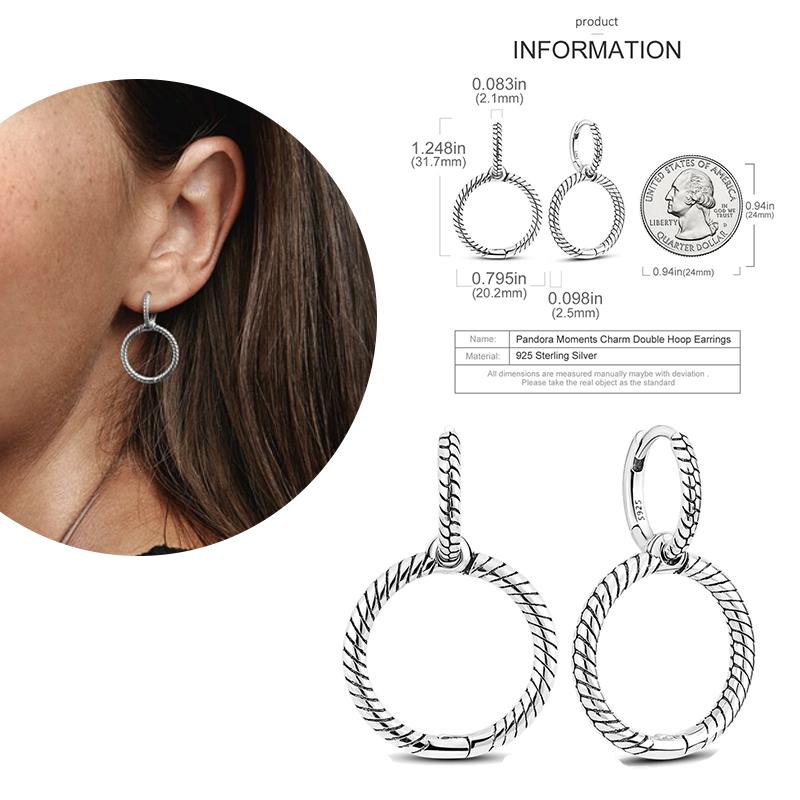 NEW Round Original CZ Hoop Earrings Heart U Shape Moon Star Unicorn Earring for Women Party Engagement Jewelry Gift