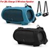 Bluetooth-Compatible Speaker Case Anti-Fall Silicone Protective Cover Carry Case Waterproof for JBL Charge 5 Speaker Accessories