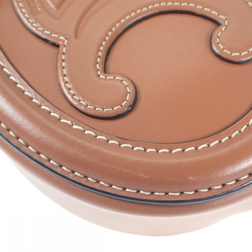 CELINE  10I703DPQ.04LU Shoulder Bag Tan Calfskin Women