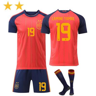 Teens Kids Adults Football Kits Sport Training Jersey Set with Socks 2026 FIFA World Cup Spain Home #19