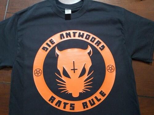 DIE ANTWOORD Orange Rat T-shirt Hip-hop South Africa ZEF Ninja Yolandi L