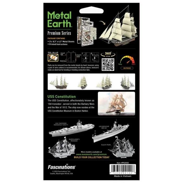 Metal Model - METAL EARTH - USS Constitution - Star Trek - Adult - 14 Years