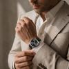 BUREI Brown Leather Date Quartz Simple and Suitable for High School and As a Luxury Gift Men's Watch, Strap, Analog, Display, Movement, Waterproof,