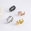 Hip Hop Kreuz Partnerringe Damen Herren Edelstahl 6mm/8mm Religiöser Christlicher Fingerring Punk Party Schmuck Geschenke