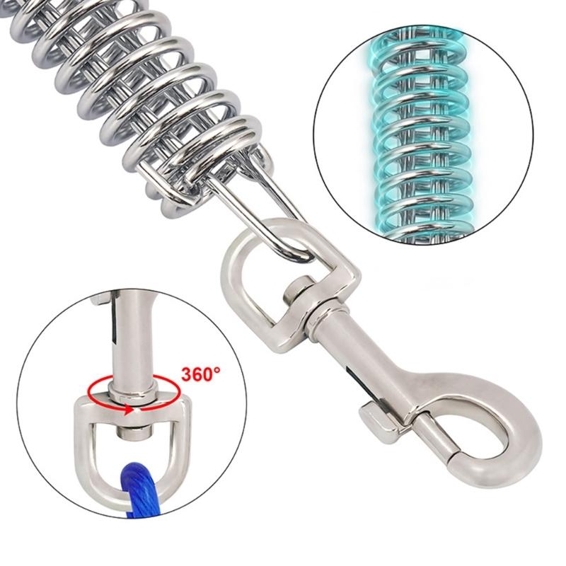 300cm Dogs Leash for Large Dog Walking Leash Rope Heavy Duty Extending Dog Leash Rope with Shock Absorbing Spring