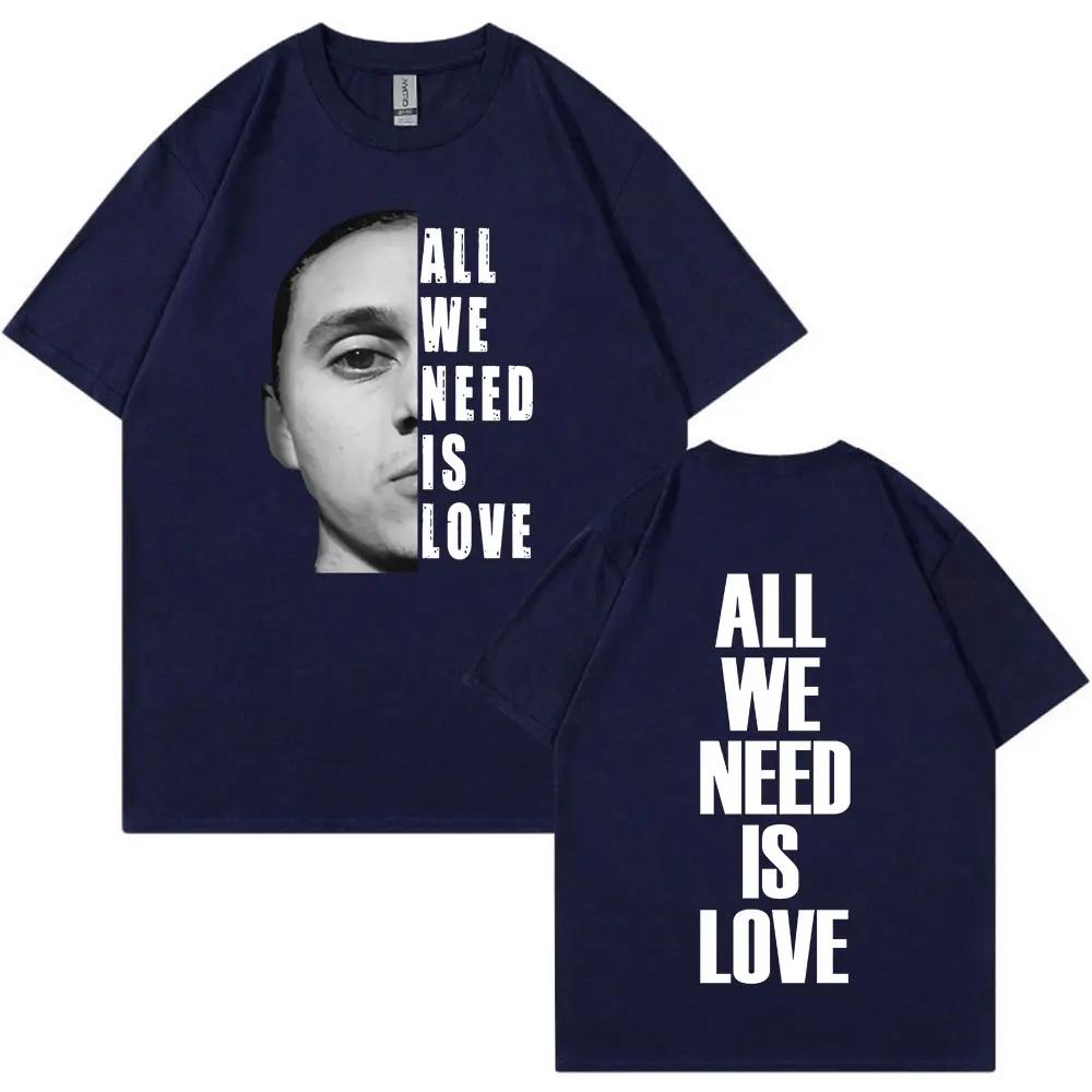 Canserbero All We Need Is Love Merch T Shirt Unisexs Women Fashion Vintage Short Sleeve Tshirts Cotton Casual Oversized T Shirts
