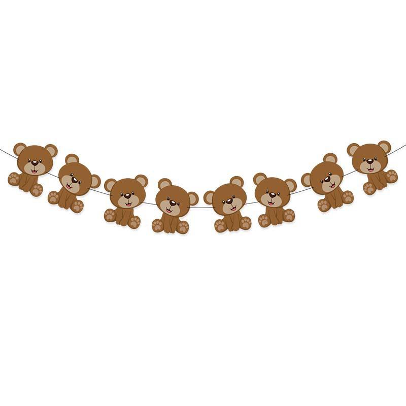 Coffee Brown Teddy Bear Balloon Number Heart Balloon Set Kid Birthday Party Decoration Baby Shower Wedding Valentine's Day Decor