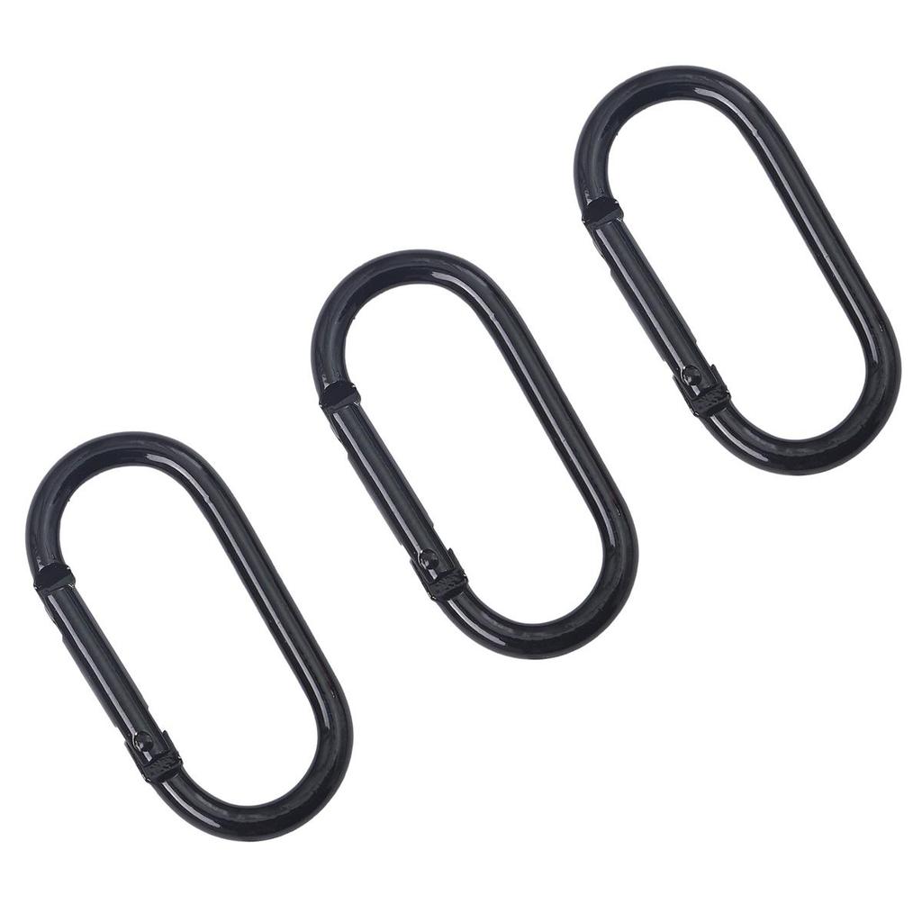 1-10 Stück Aluminium Sprühlackiert Ovalbahn Kletterverschluss Karabiner für Schlüssel Tasche Zubehör