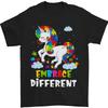 Autism Unicorn Embrace Different Autistic Mens T-Shirt 100% Cotton