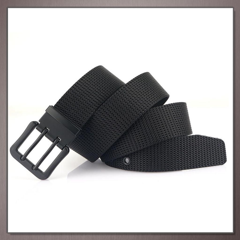 [One Limitation] Men's Wide Casual Belt with Double Pin Buckle, Adjustable, Durable Design, BP790 (Classic Camouflage)