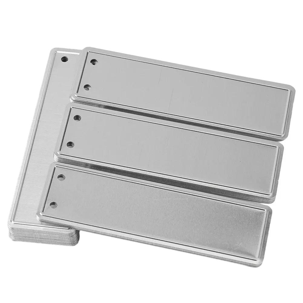 Tags Plant Labels DIY Double-Sided Write Indoor & Outdoor UV Resistant Waterproof With Hole 50 Set 82*25*0.5MM