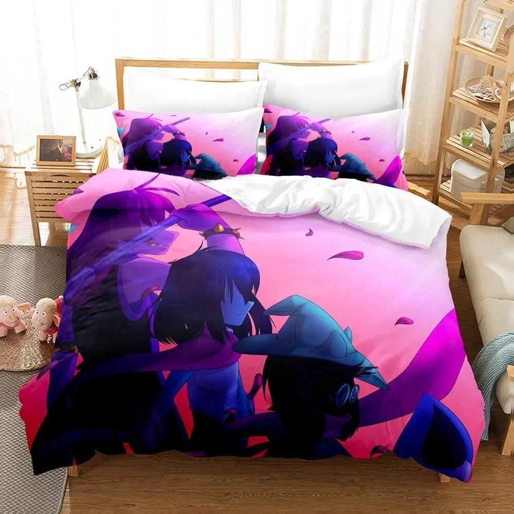 3D Printing Game Deltarune Bedding Set Single Twin Full Queen King Size Bed Set Adult Kid Bedroom Duvet Cover Sets Home Textiles