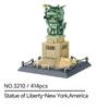 World Famous Landmark Building Assembly Blocks MOC Statue of Liberty Model Display Children's Educational Toys Birthday Gifts