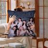 Kpop Style B-Babymonster Personalized Picture Text Home Decorative Pillows Household Gifts 45X45Cm