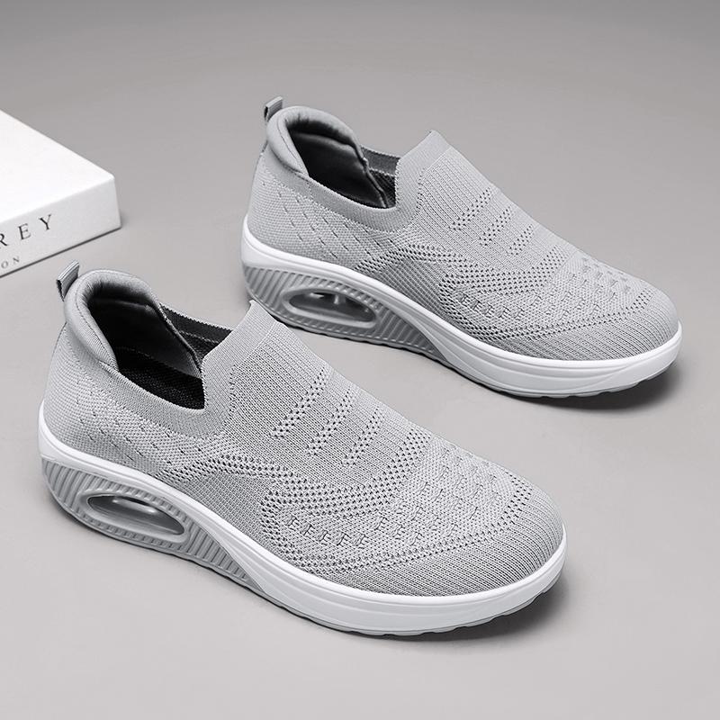 Women Slip on Walking Shoes Women Black Pink Blue Grey Sneakers Elevator Platform Socks Shoes Women's Orthopedic Casual Shoes Plus Size 42 43