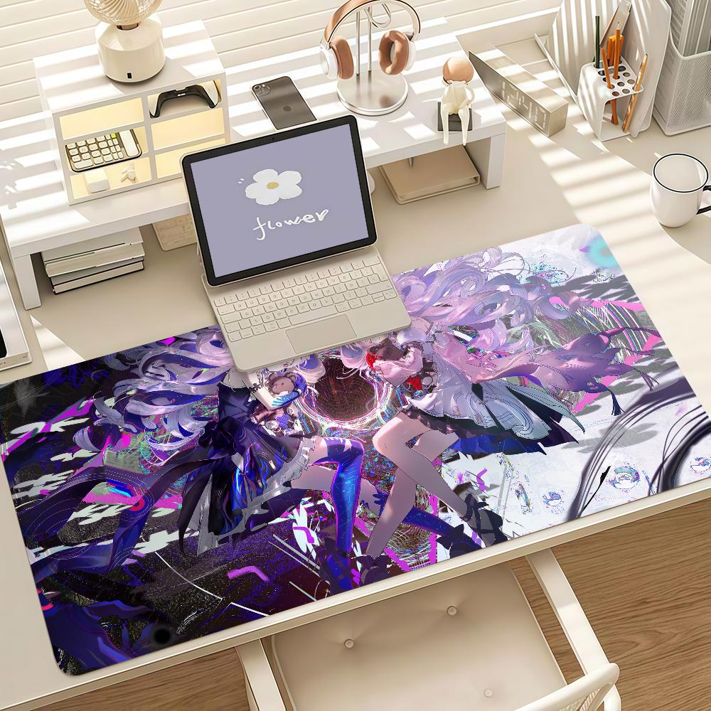Game Wuthering Waves Denia Mouse Pad Anti Slip Rubber Edge Locked Thickened Laptop Gaming Desk Mat