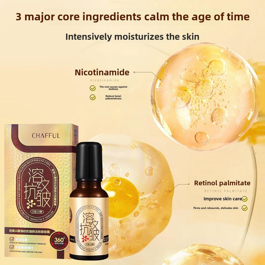 Retinol Anti-Falten-Augencreme Feuchtigkeitsspendende Massagecreme für weiche, jugendliche Haut Leichte Hauterneuerungsbehandlung