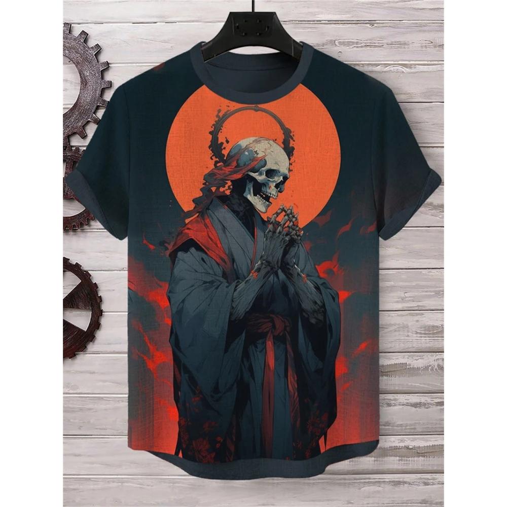 Cool Men's T-shirt 3D Printed Short Sleeve T-shirt Retro Street Wear Breathable T-shirt Casual Fashion New Summer Comfort Short Sleeve Tshirt