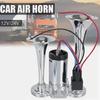 600DB Horn 12V Super Loud Car Electric Horn Dual Trumpets Air Horn Speaker For Car SUV Vehicle Boat Dual Trumpet Train Horn C0E2