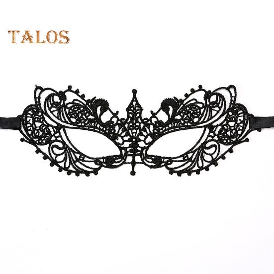 

Черная кружевная маска, сексуальная полая маска на половину лица, дышащая маска для вечеринки, венецианские костюмы для маскарада, косплея, карнавала E