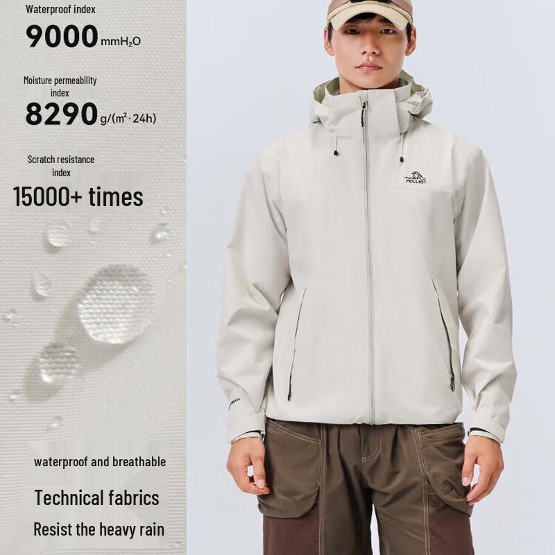 Pelliot Unisex Outdoor Three-Proof Windbreaker Jacket 115101013