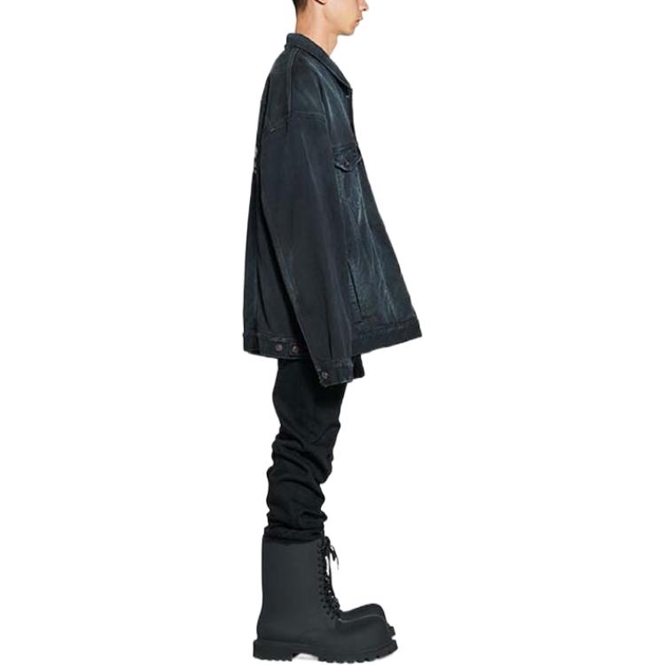 Balenciaga Jacken Herren Schwarz Revers Moderat 724646TNW541129-
