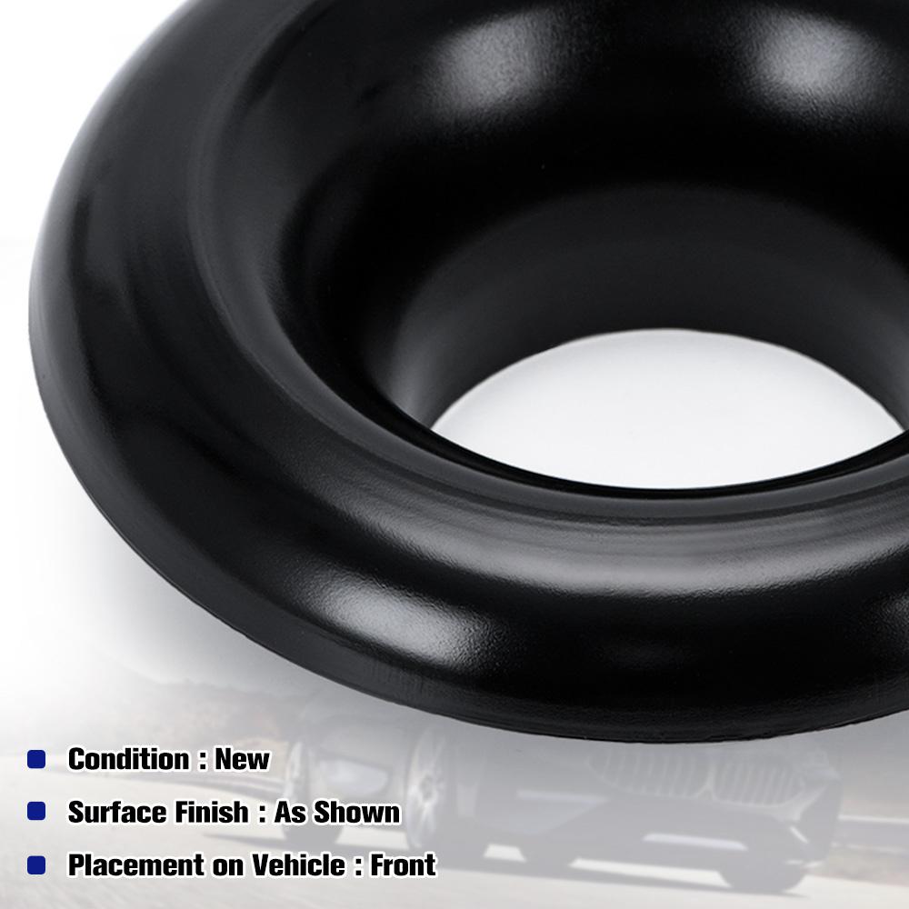 4" Inlet Car Bellmouth Velocity Stack Adapter Air Intake Turbo Horn Cover Black
