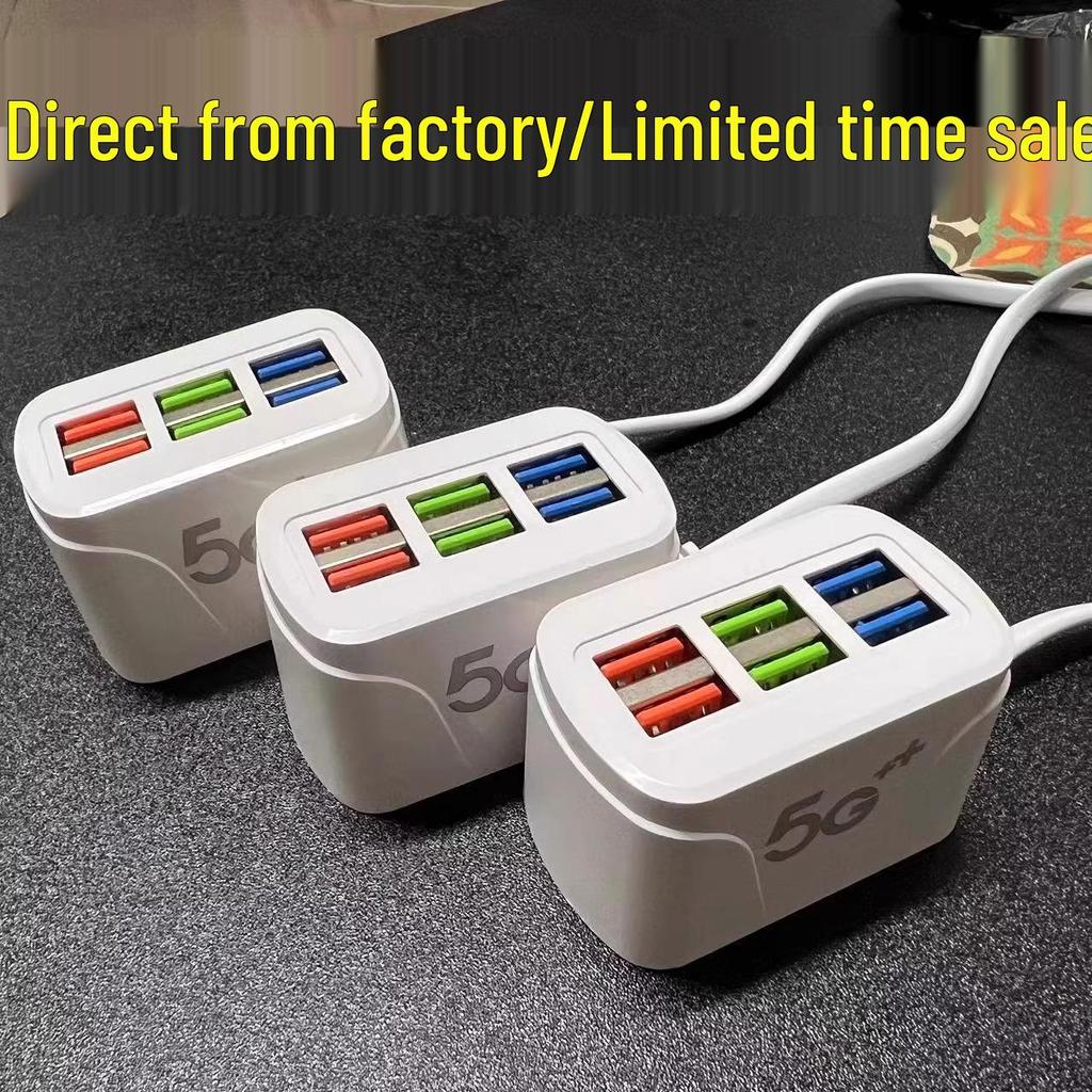 Universal Charging Strip: 4-Port USB Fast Charger for Xiaomi, Apple, Android, Huawei Devices