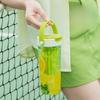 Large Capacity Water Bottle with Straw Inspirational Sports Water Cup Leak Proof Plastic Outdoor Travel Fitness Kettle