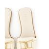 Daks Women S 2cm Dia Decoration Slip Mule Sandal Dld209 Ivory Gold