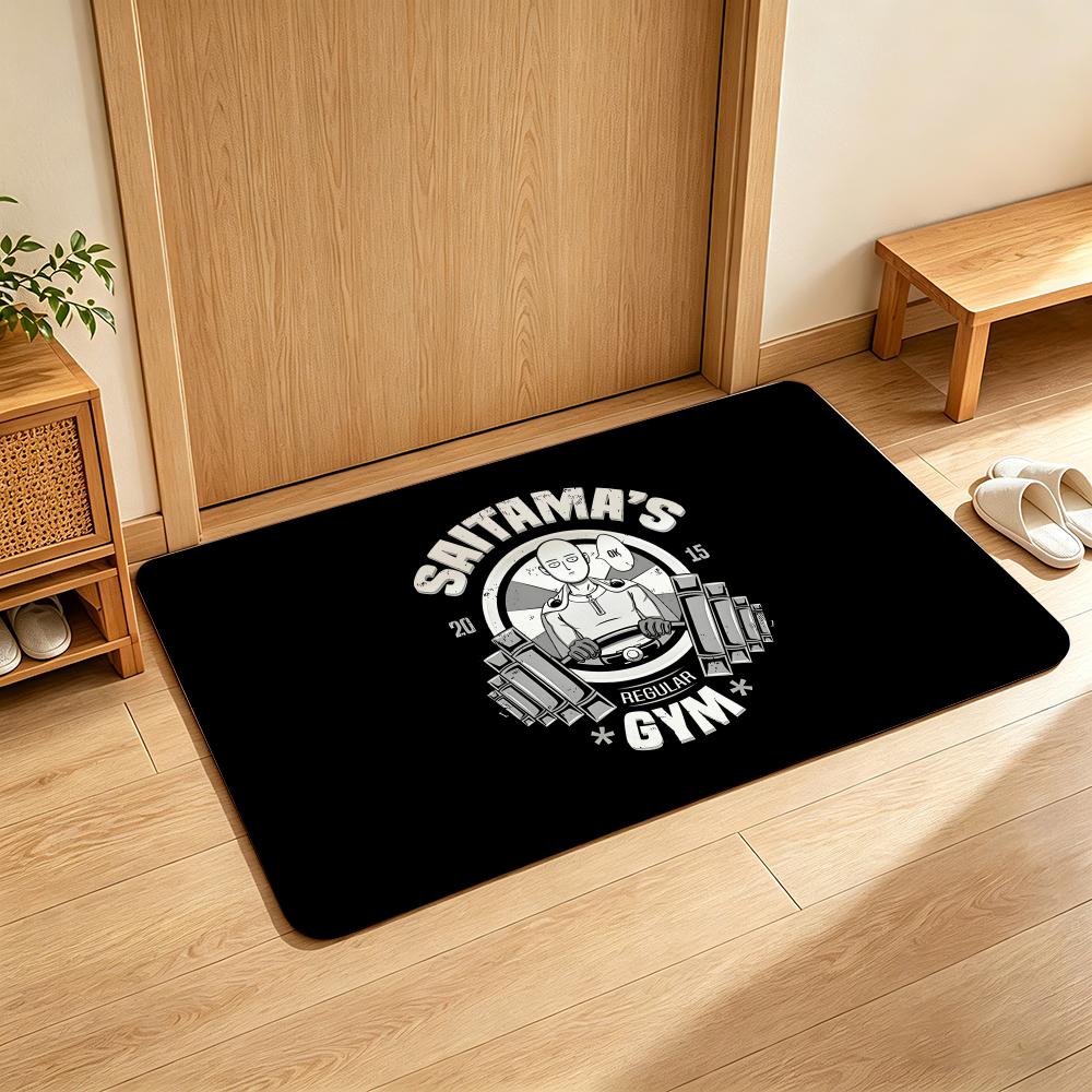 Fitness P-POWERHOUSE G-GYM Floor Mat Soft Flannel Entrance Door Mat Non Slip Absorbent Bathroom Bedroom Floor Rug