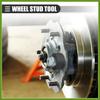 Universal Wheel Stud Installer Tool, Wheel Bolt Installer, M12x1.25 M12x1.5 M14x1.5, Iron, with 3/4" Hex Wheel Lug Nuts, Silver Tone, 1 Set Replace