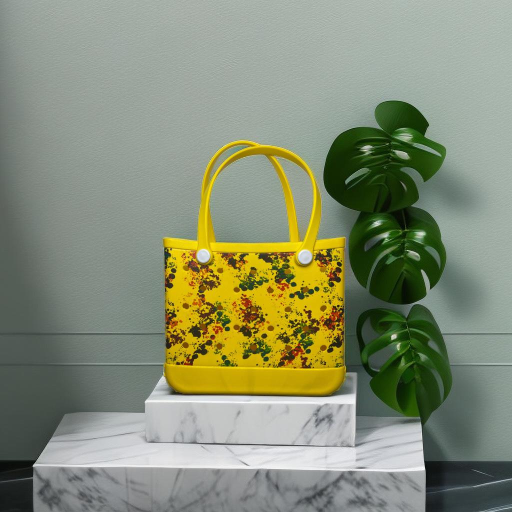 Waterproof and Wear-resistant Swimming Beach Bag EVA Hole Bag Ultra Light Travel Storage Bag Soft and Large Capacity Christmas