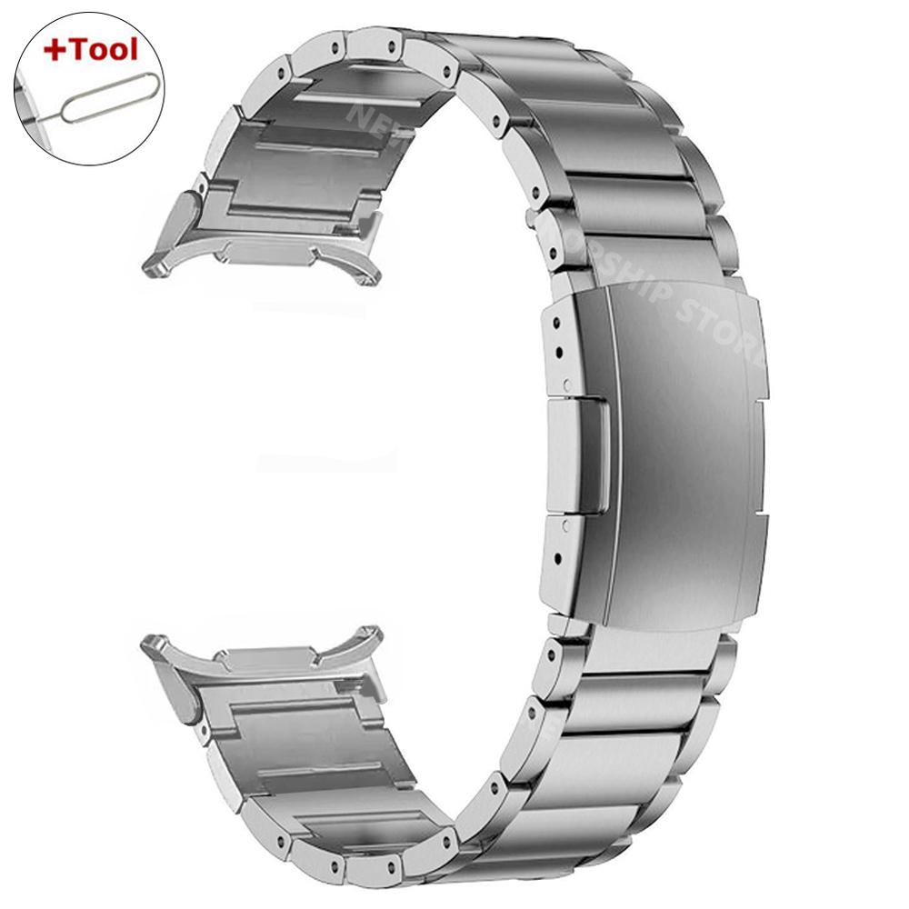 

Luxury Titanium Band For Samsung Galaxy Watch Ultra 47mm Metal Strap For SAMSUNG GALAXY 7 ULTRA 47MM Quick Fit Bracelet Correa Galaxy Ultra 47mm срібний