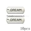 DIY Vintage Gold Inspirational Word Tag Pendant for Jewelry Making