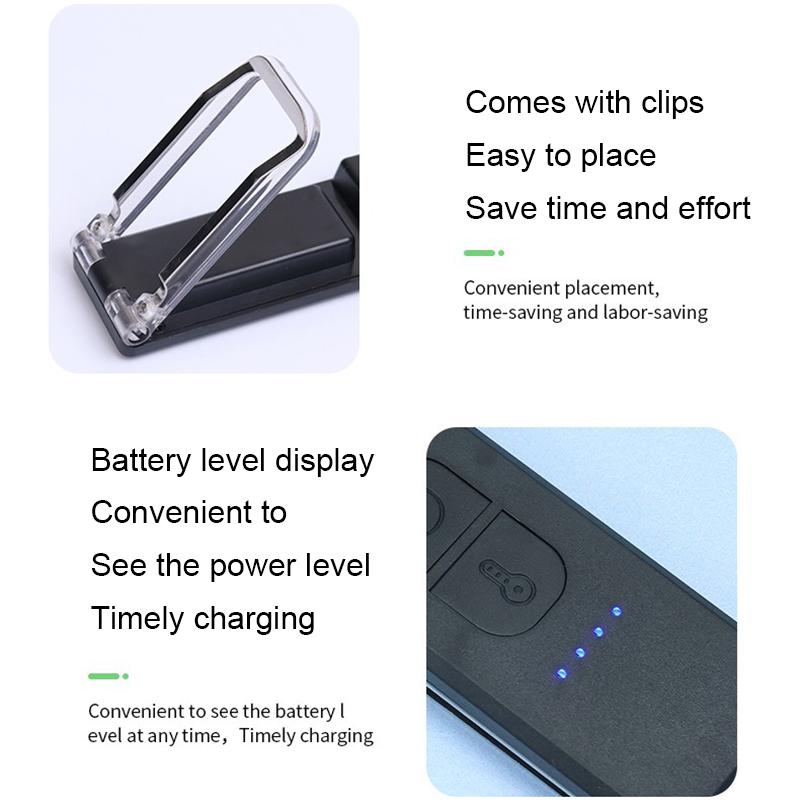 Okuma Usb Kitap Işıkları Taşınabilir Kitap Klipsi Gece Işıkları Led Şarjlı Kısılabilir Yatak Odası Göz Koruma Klipsi 360° Döndürülebilir Led Kitap Lambaları