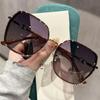 CLLOIO Polygonal Large Frame Prescription Reading Sunglasses Summer Travel Beach Driving Myopia Glasses Women Luxury Eyeglasses
