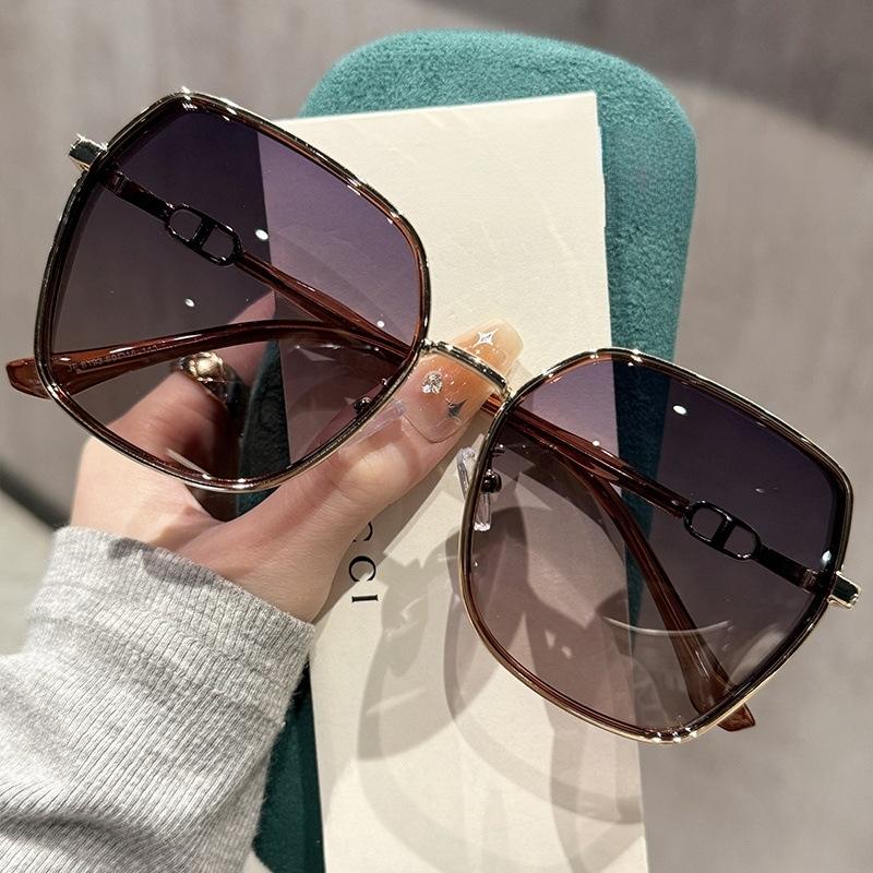 CLLOIO Polygonal Large Frame Prescription Reading Sunglasses Summer Travel Beach Driving Myopia Glasses Women Luxury Eyeglasses