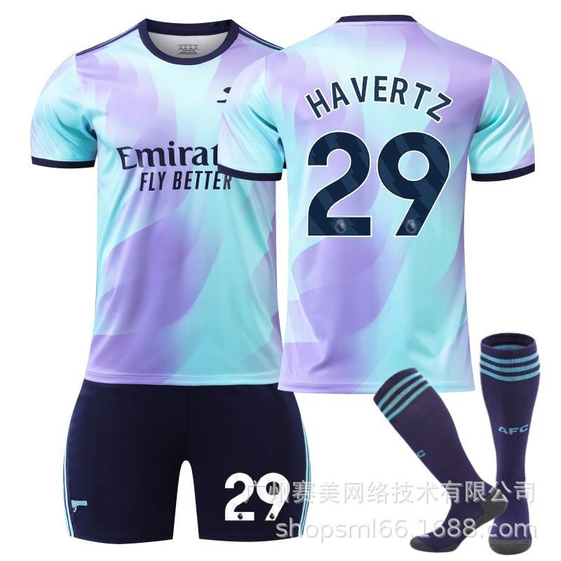 2425 Arsenal Duo 7 Saca Jerseys 9 Jesus 11 Martinelli 41 Rice No. 18 Football Uniform Set