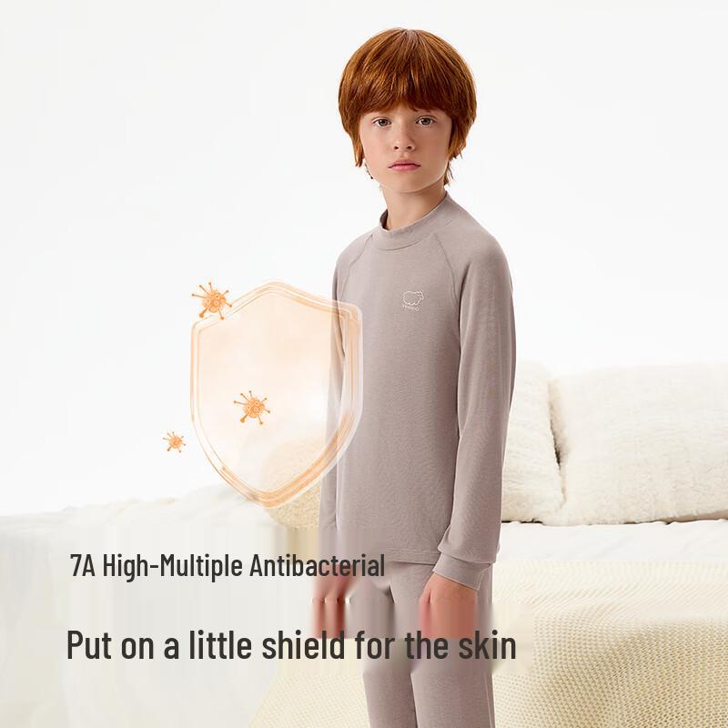 YEEHOO Kids' Warm Lamb Wool Base Layer Top