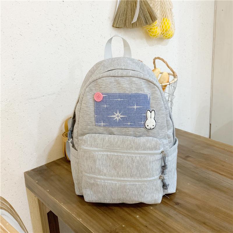 Schoolbag Large Capacity Student School Bag Vintage Plaid Student School Bag Leisure Travel Backpack Ultra Light Convenient Commuter Backpack