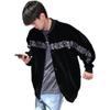 Men's Oversized American Style Vintage Baseball Jacket for Spring & Autumn